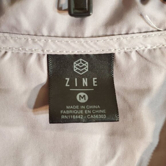 Zine Pink Pullover Windbreaker 1/4 Zip Jacket Women M Outdoor Water Resistant - Picture 12 of 12